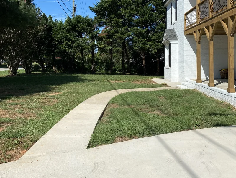 Before: original High Point walkway site conditions