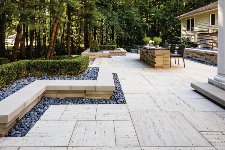 Custom outdoor living space in Greensboro NC by Bollman Landscape