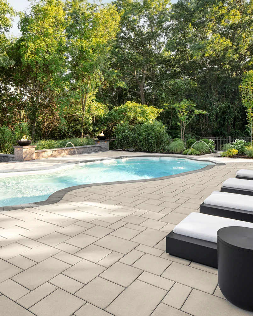 Inground pool design and construction by Bollman Landscape